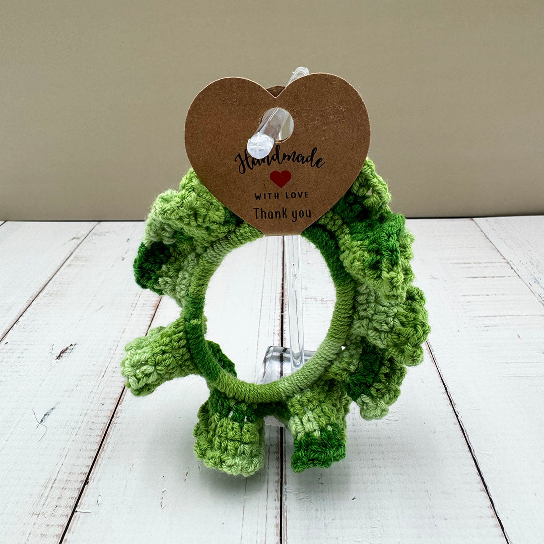Cozy Crocheted Scrunchies – Handmade Hair Ties for Book Lovers