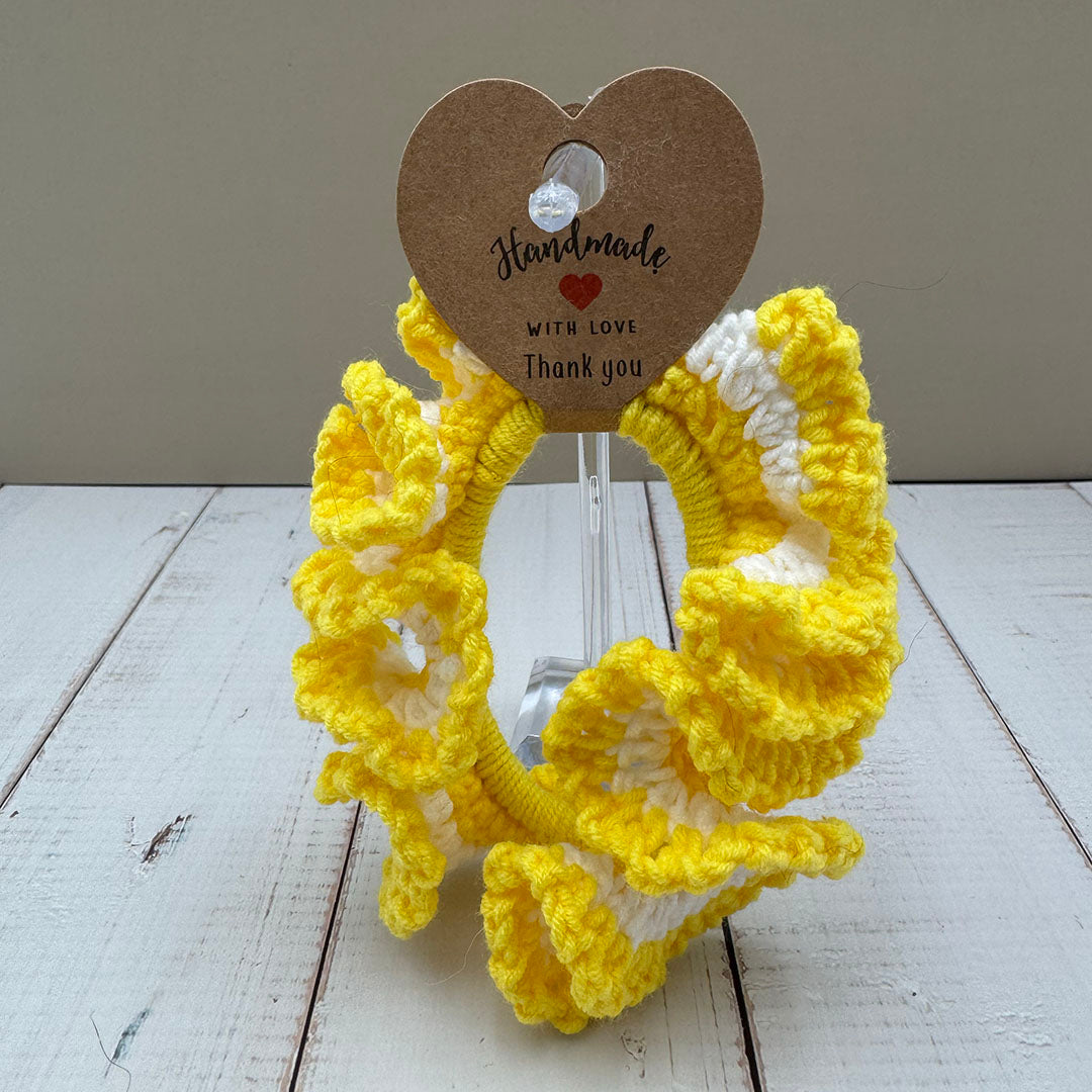 Cozy Crocheted Scrunchies – Handmade Hair Ties for Book Lovers