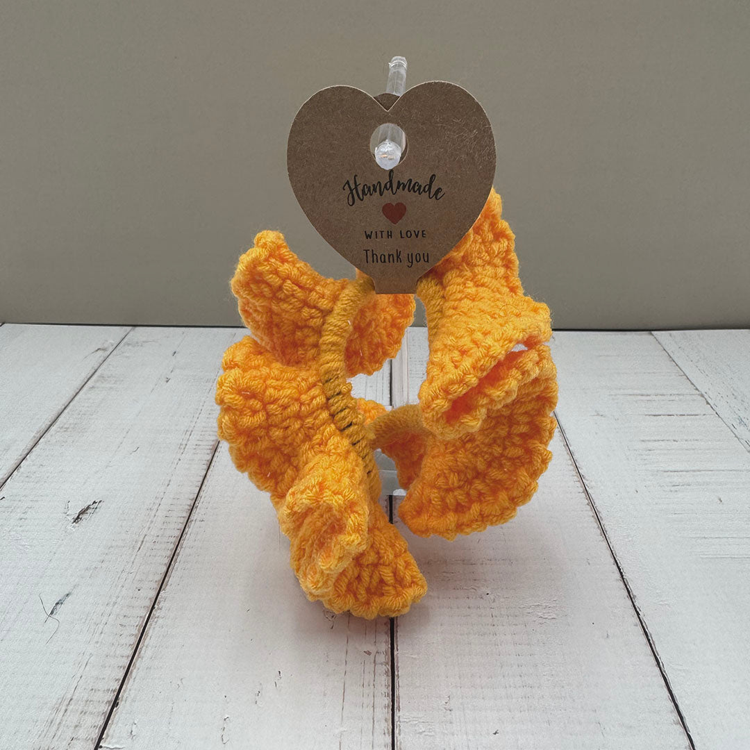 Cozy Crocheted Scrunchies – Handmade Hair Ties for Book Lovers