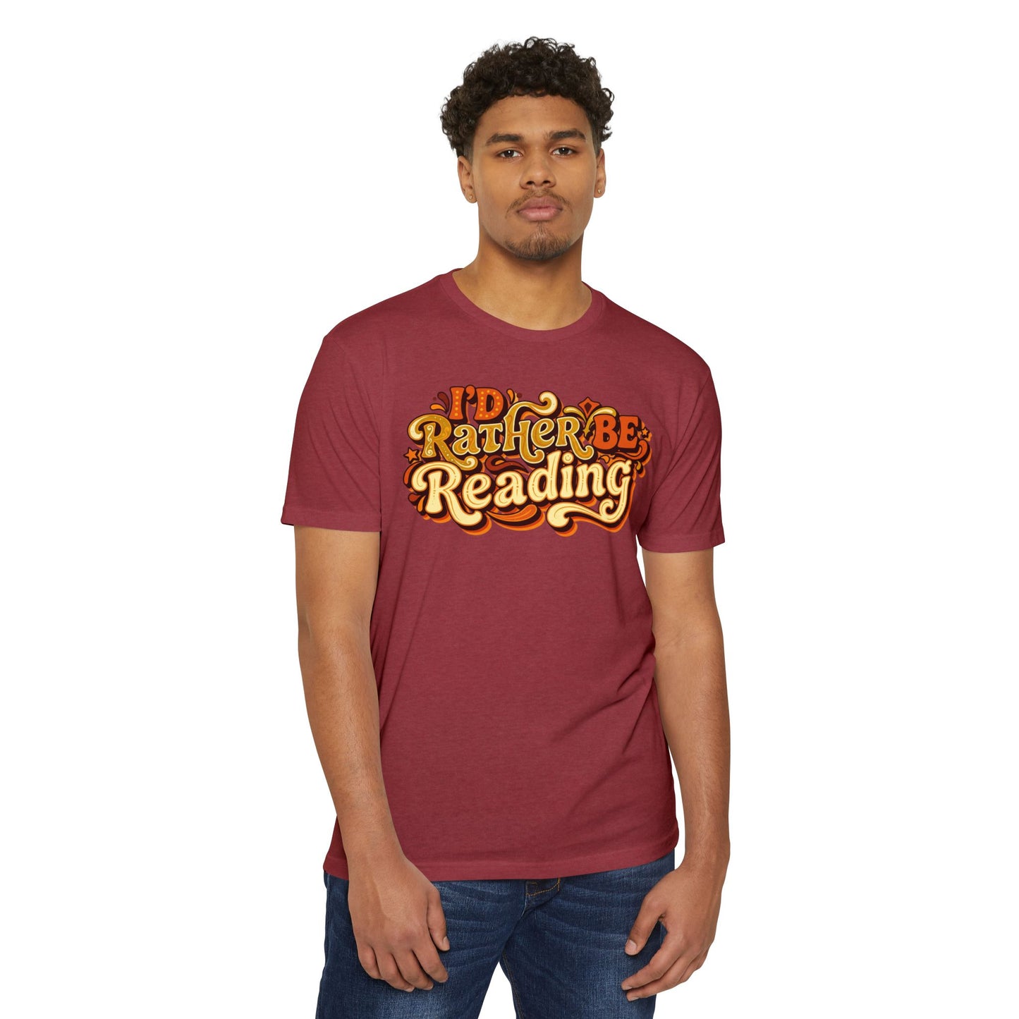 I'd Rather Be Reading T-Shirt – Retro Book Lover Tee