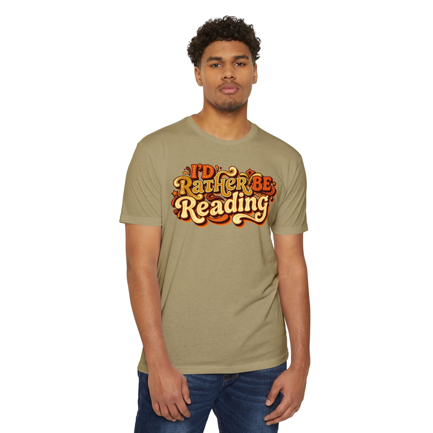I'd Rather Be Reading T-Shirt – Retro Book Lover Tee