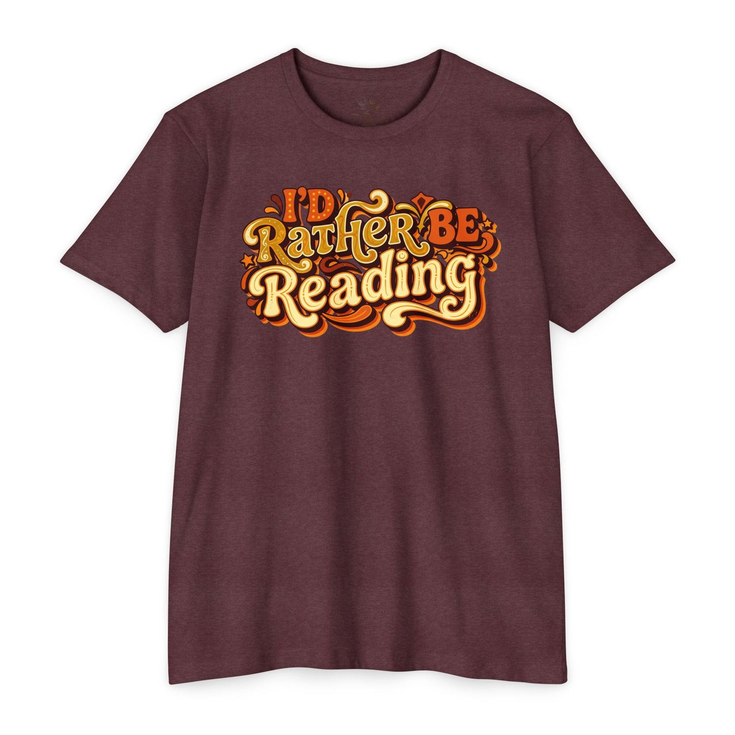 I'd Rather Be Reading T-Shirt – Retro Book Lover Tee
