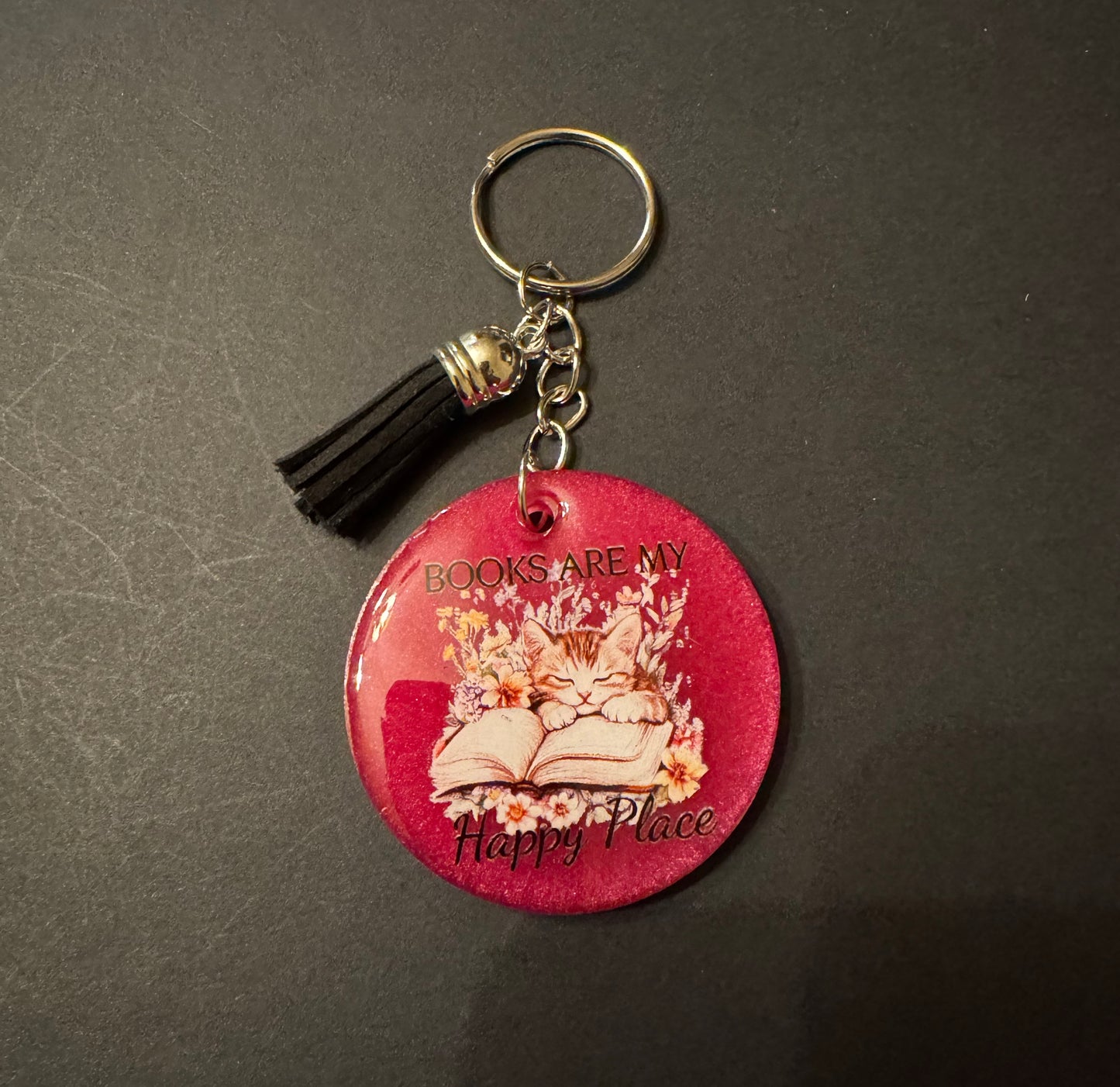 Bookish Quote Resin Keychain