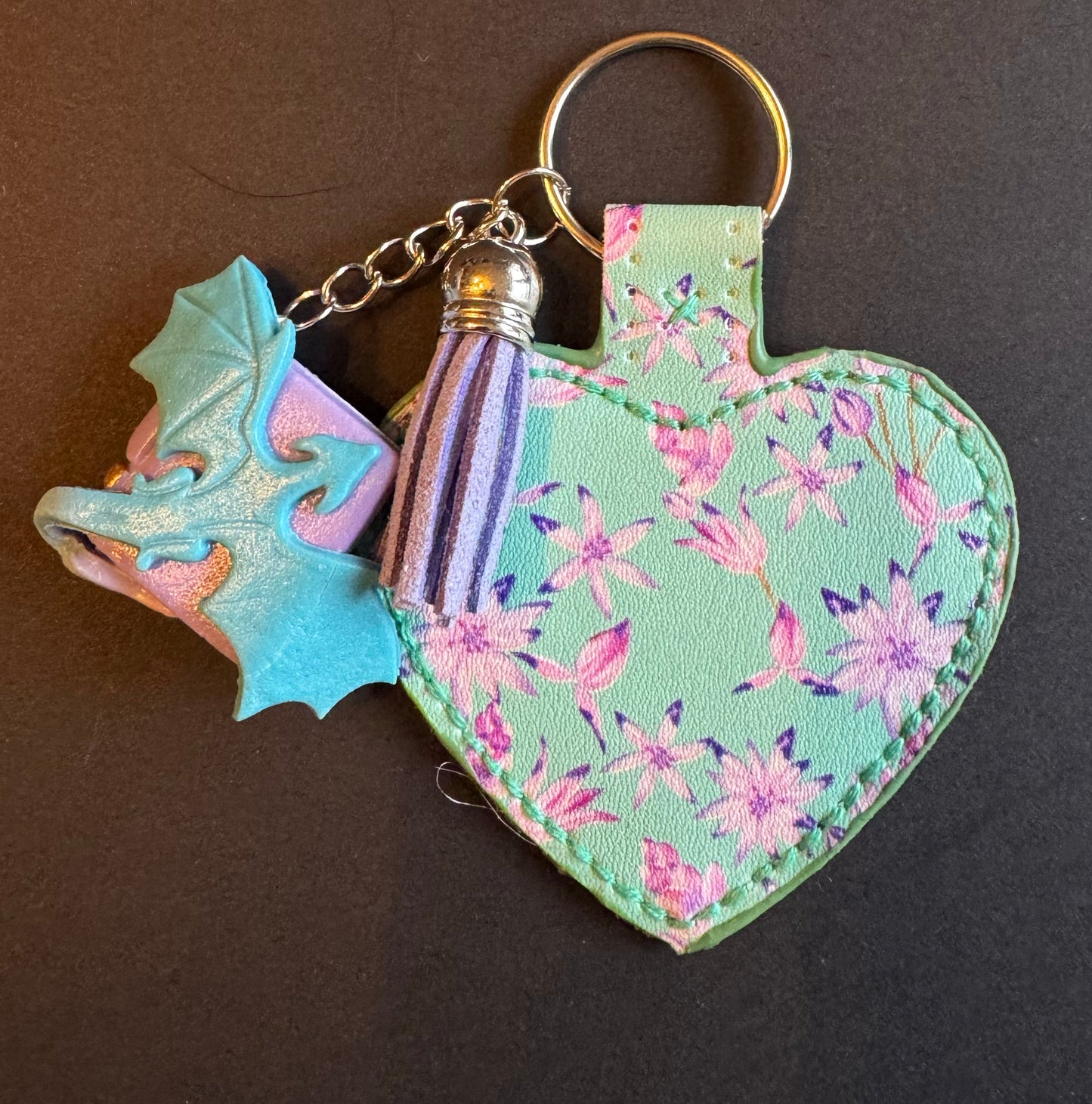 Dragon’s Hoard Bookstack Keychain