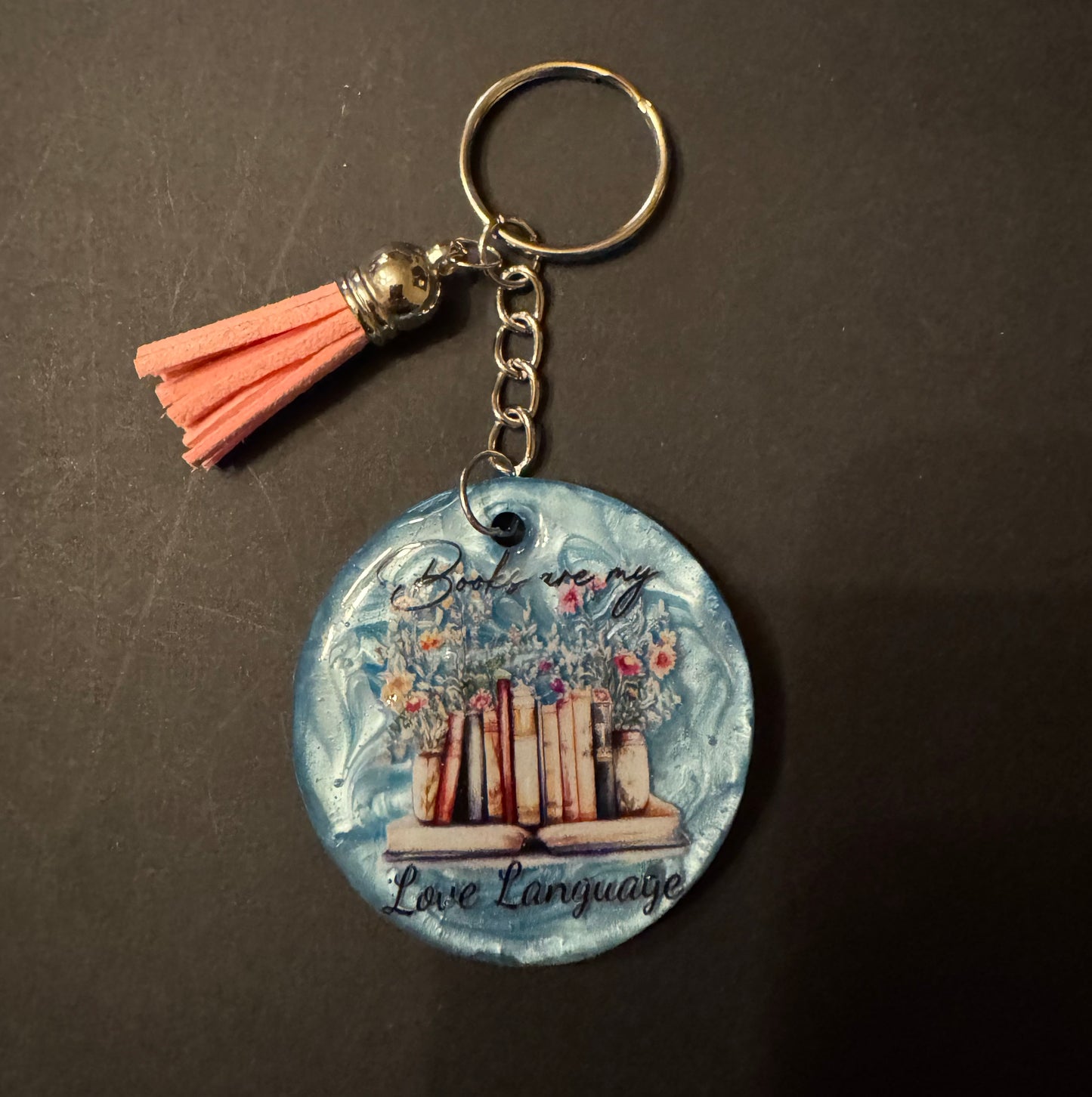 Bookish Quote Resin Keychain