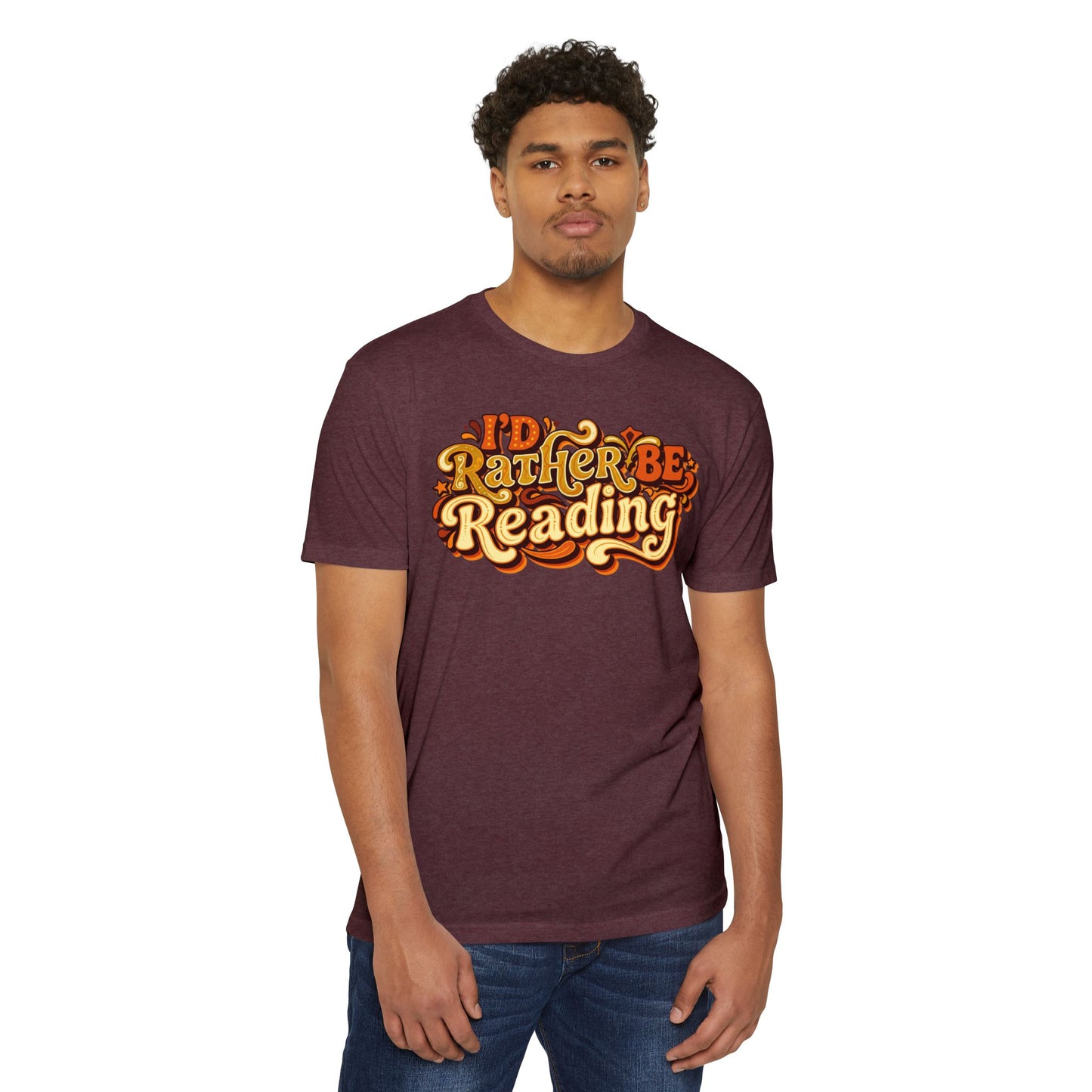 I'd Rather Be Reading T-Shirt – Retro Book Lover Tee