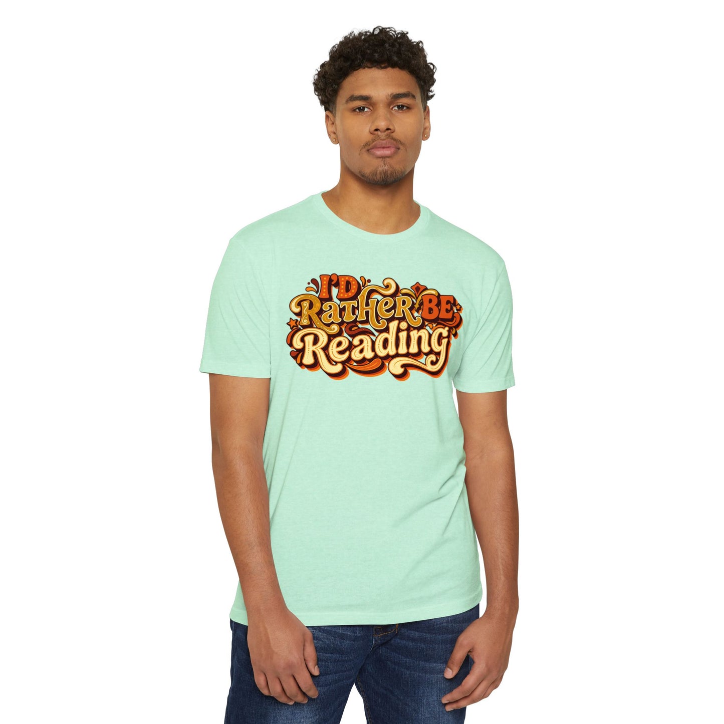 I'd Rather Be Reading T-Shirt – Retro Book Lover Tee