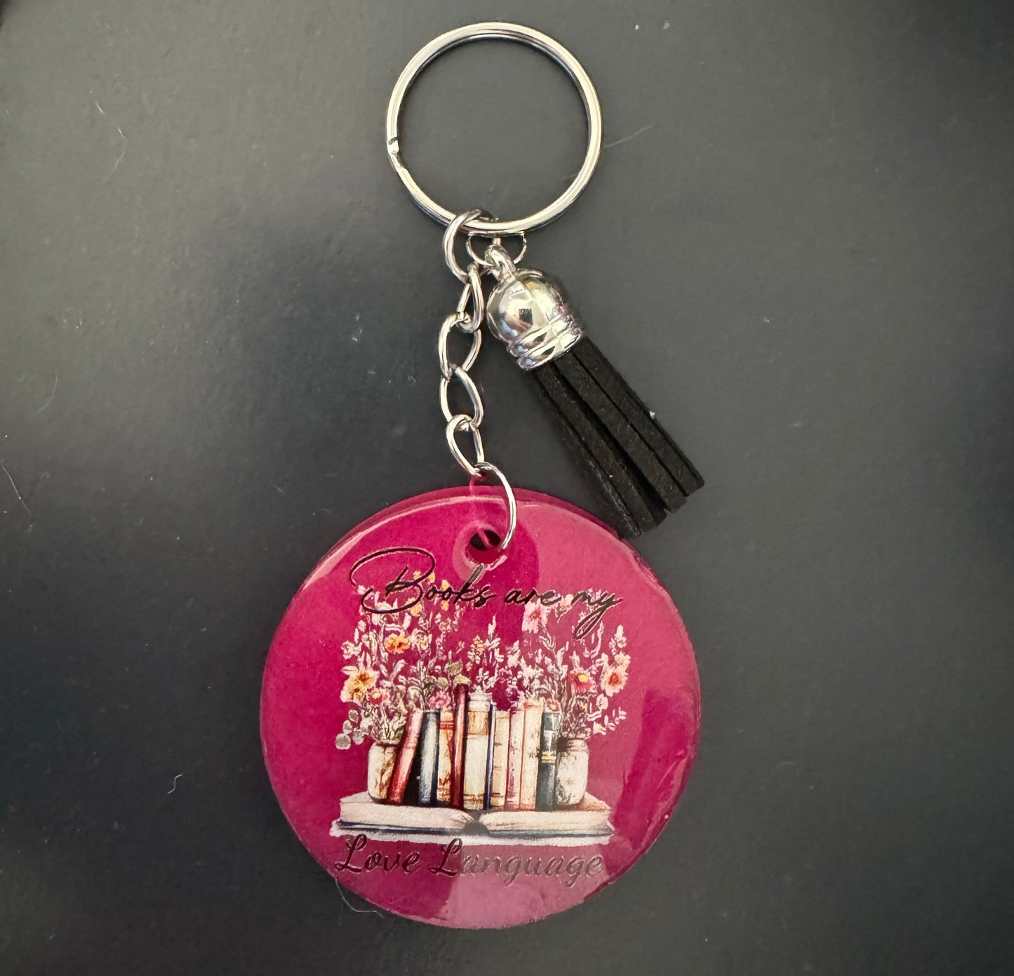 Bookish Quote Resin Keychain