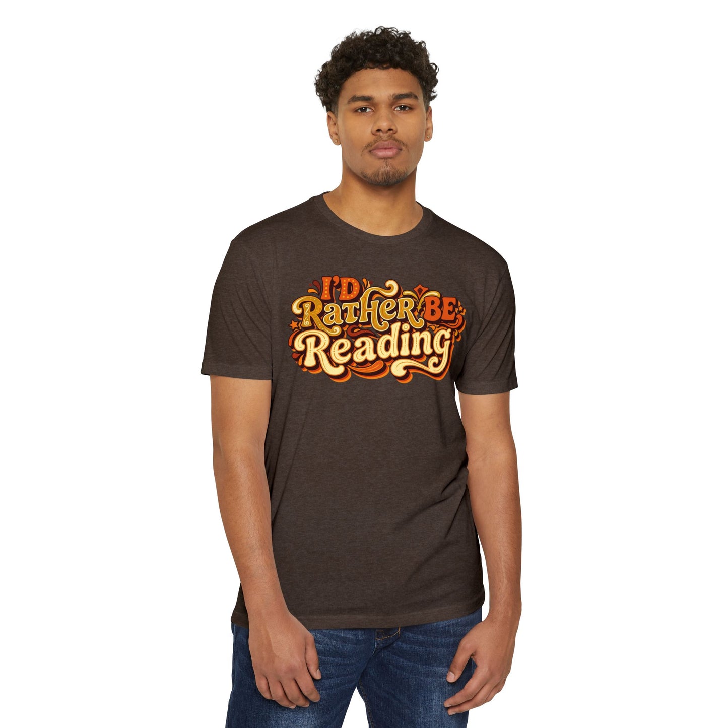 I'd Rather Be Reading T-Shirt – Retro Book Lover Tee