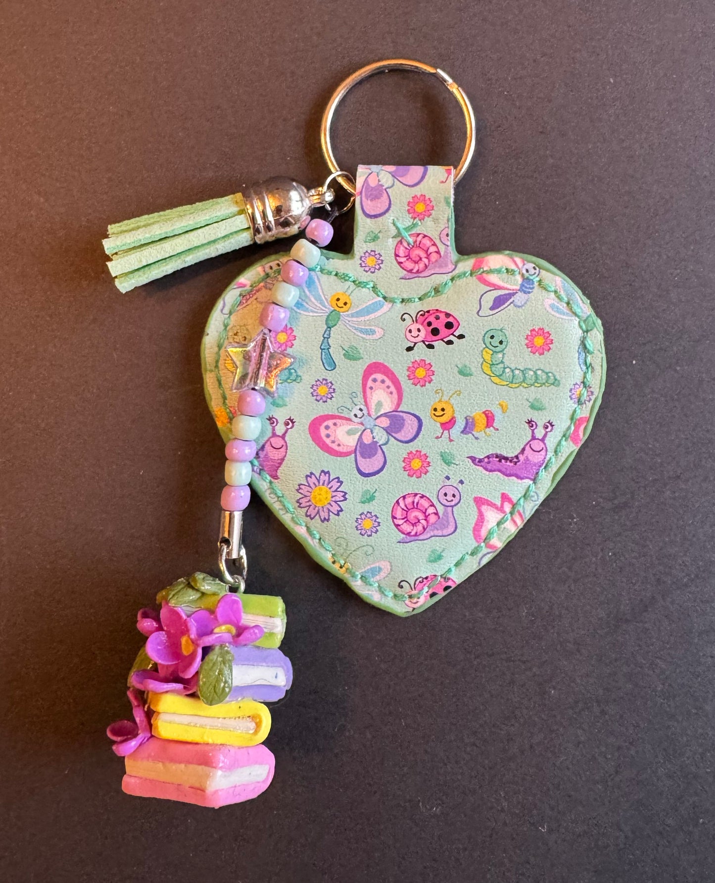 Dragon’s Hoard Bookstack Keychain