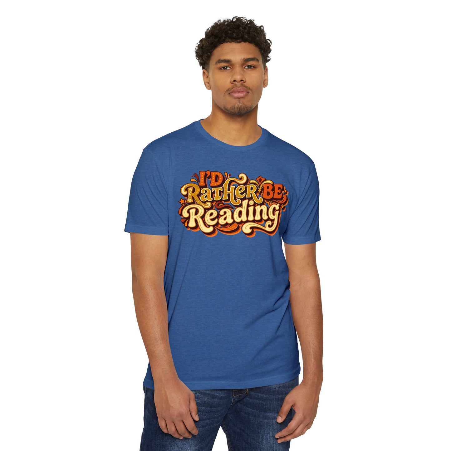I'd Rather Be Reading T-Shirt – Retro Book Lover Tee