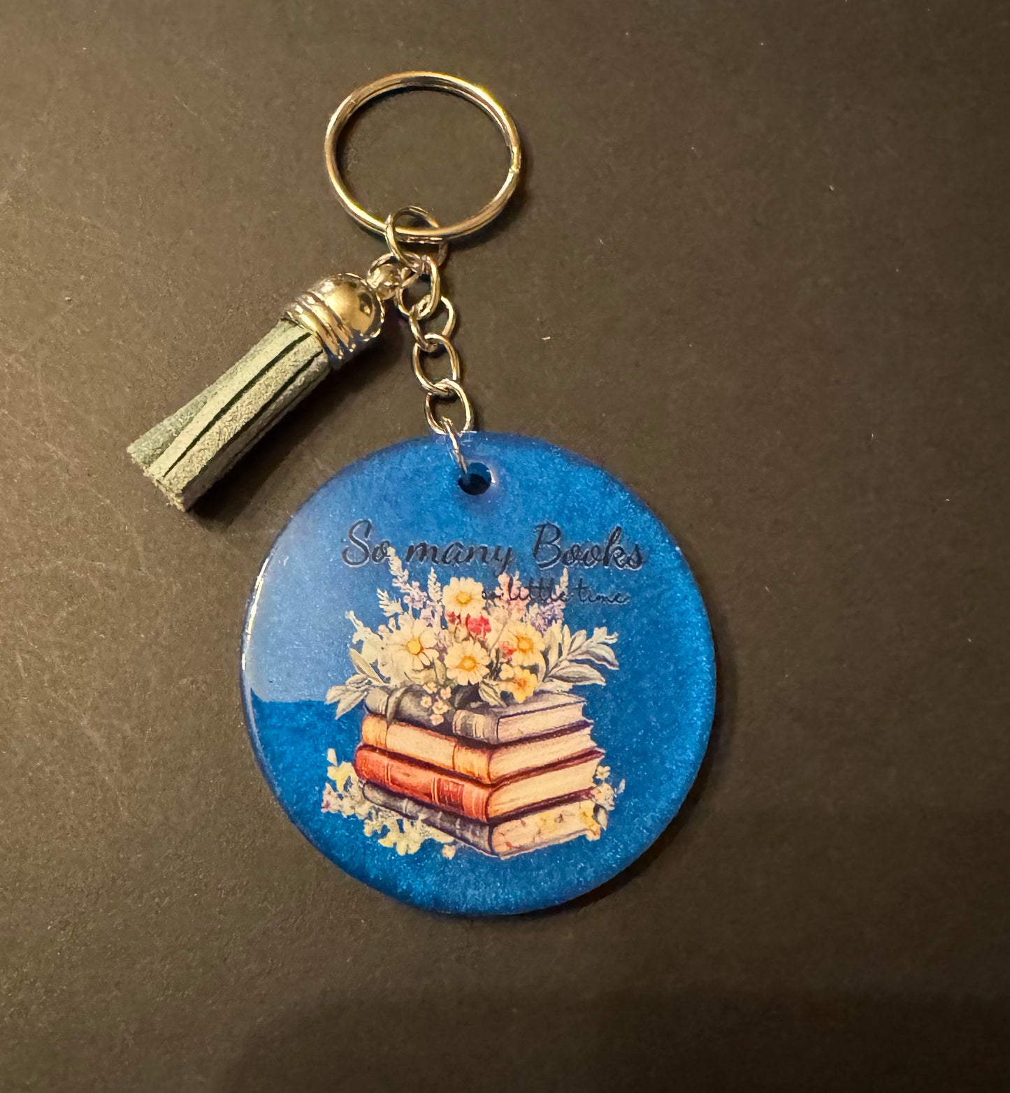 Bookish Quote Resin Keychain