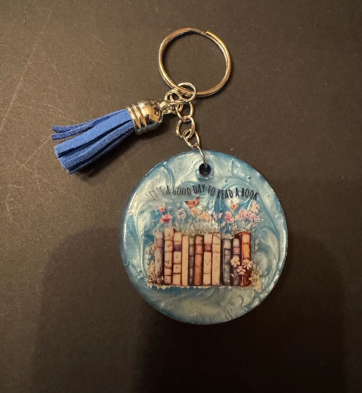 Bookish Quote Resin Keychain