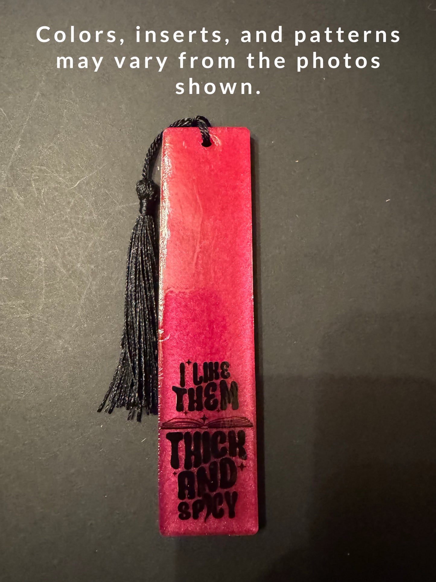 Spicy Quote Resin Bookmark