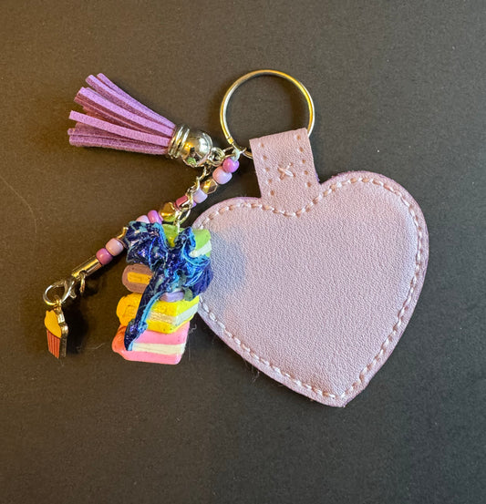 Dragon’s Hoard Bookstack Keychain