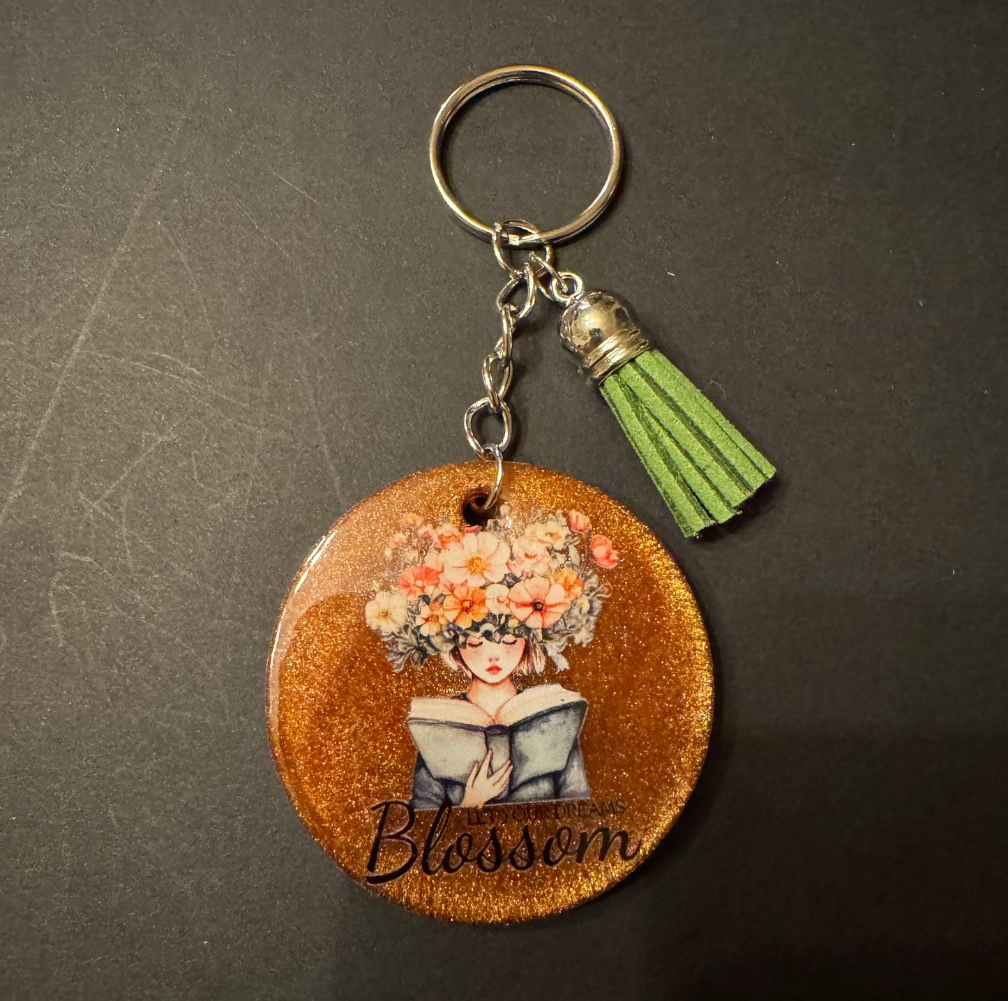 Bookish Quote Resin Keychain