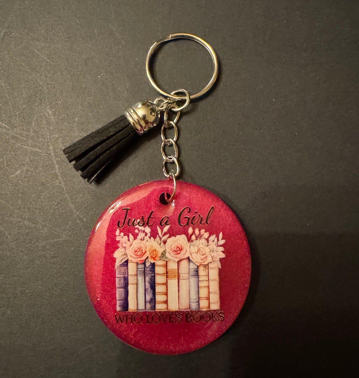 Bookish Quote Resin Keychain