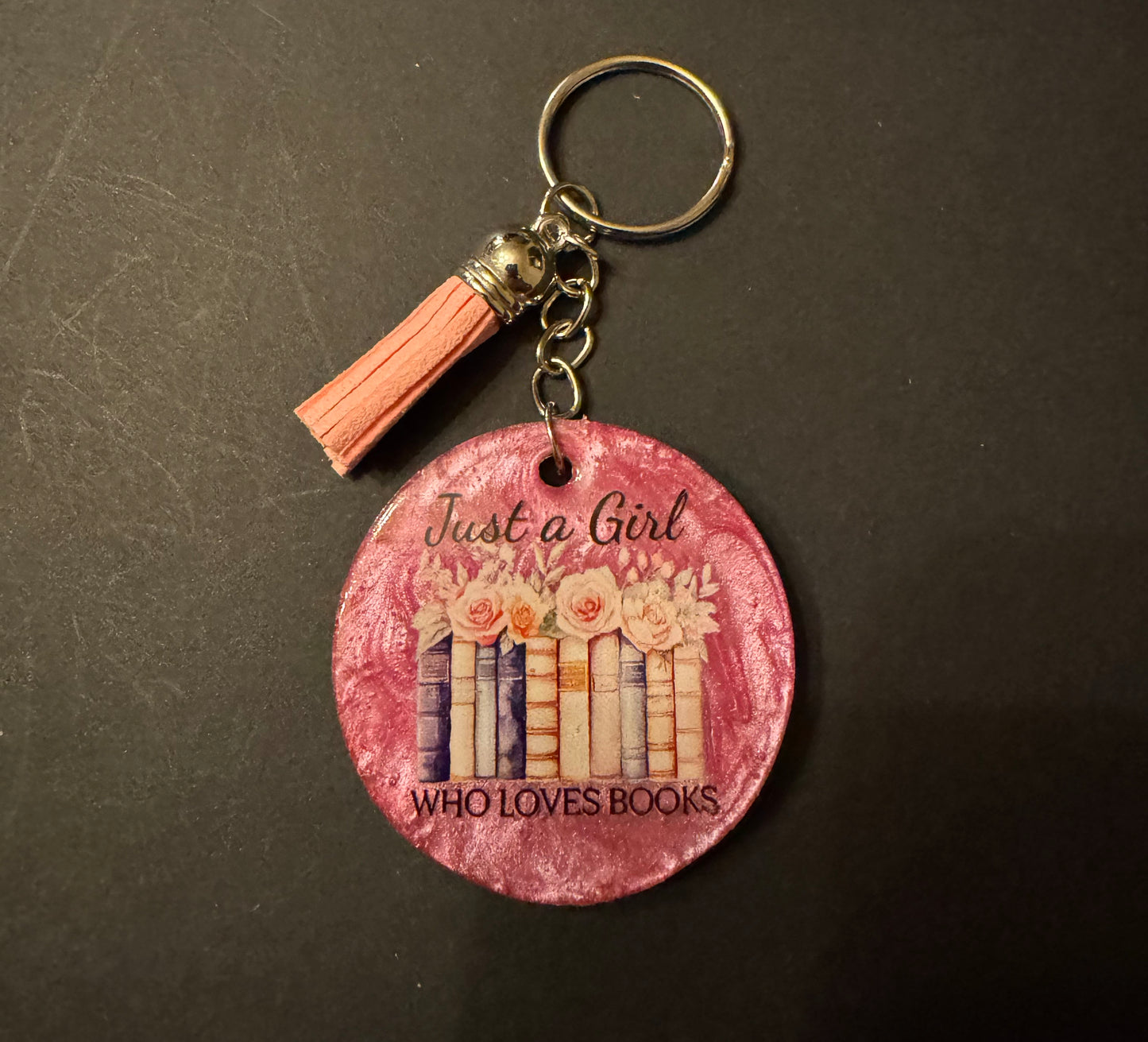 Bookish Quote Resin Keychain