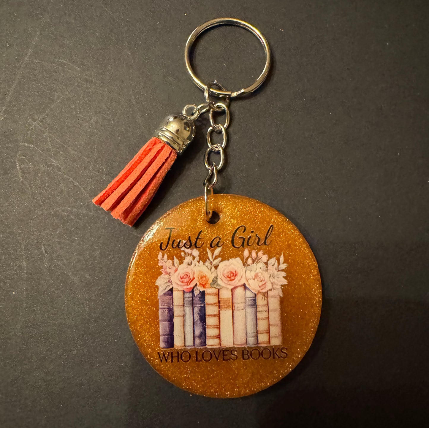 Bookish Quote Resin Keychain