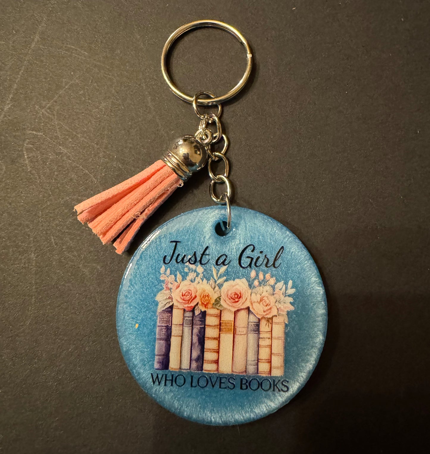 Bookish Quote Resin Keychain