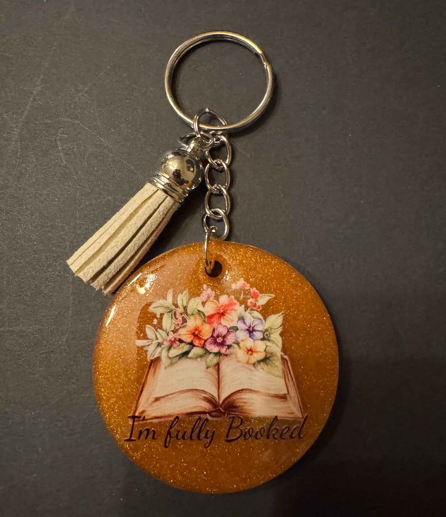 Bookish Quote Resin Keychain