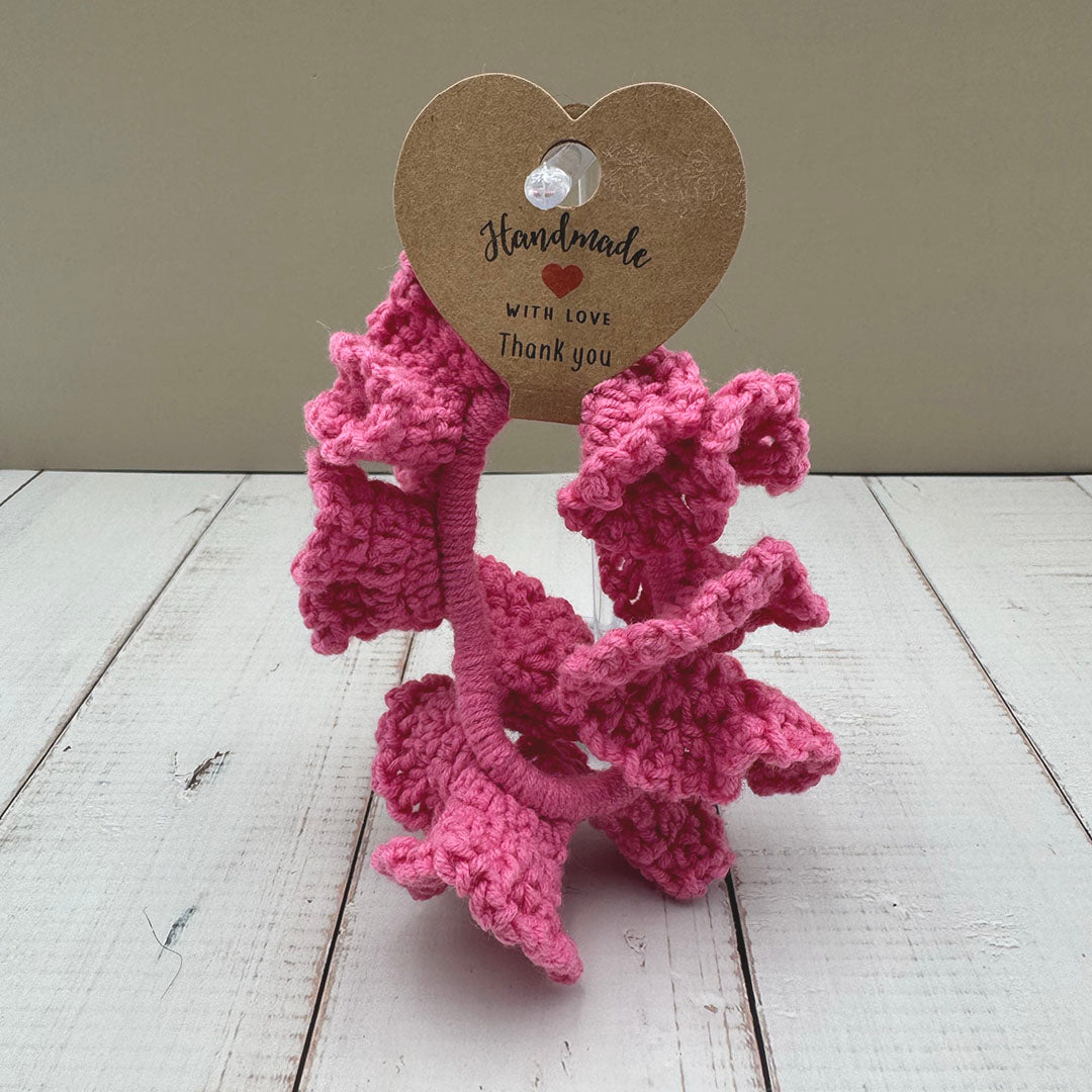 Cozy Crocheted Scrunchies – Handmade Hair Ties for Book Lovers