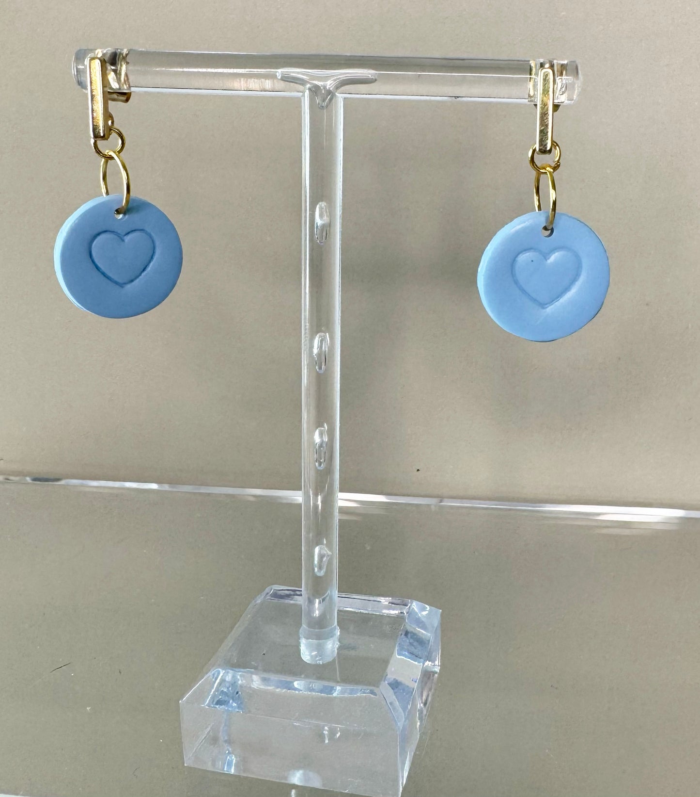 Candy Heart Earrings – Pastel Polymer Clay Collection