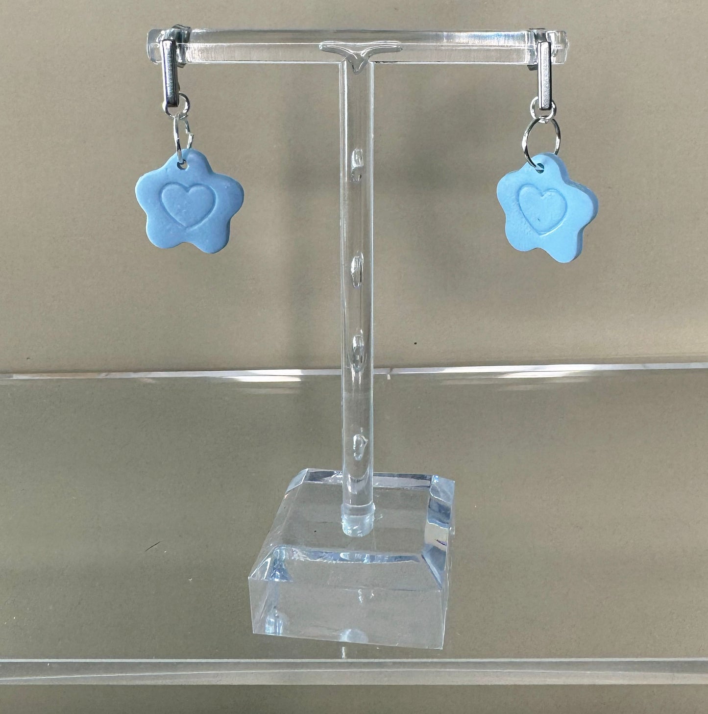 Candy Heart Earrings – Pastel Polymer Clay Collection