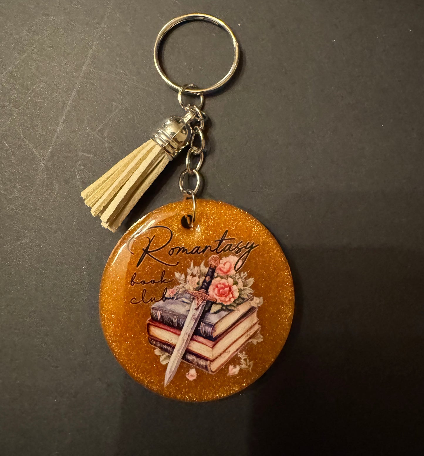 Bookish Quote Resin Keychain