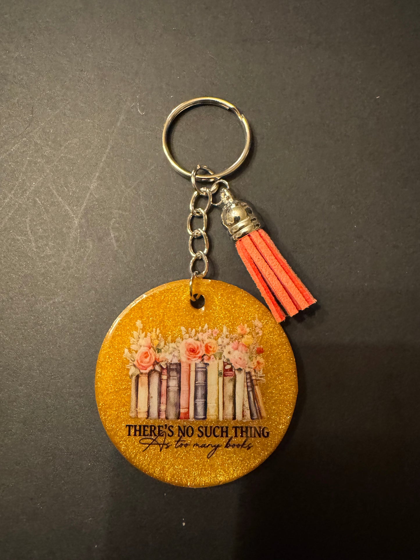Bookish Quote Resin Keychain