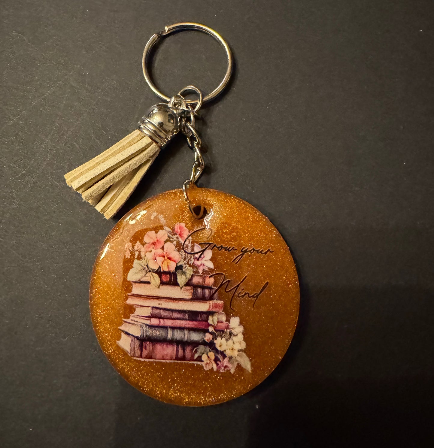 Bookish Quote Resin Keychain