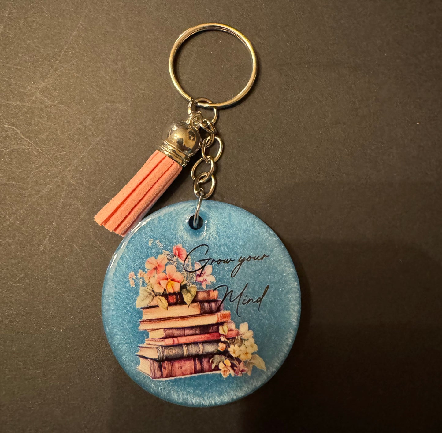 Bookish Quote Resin Keychain