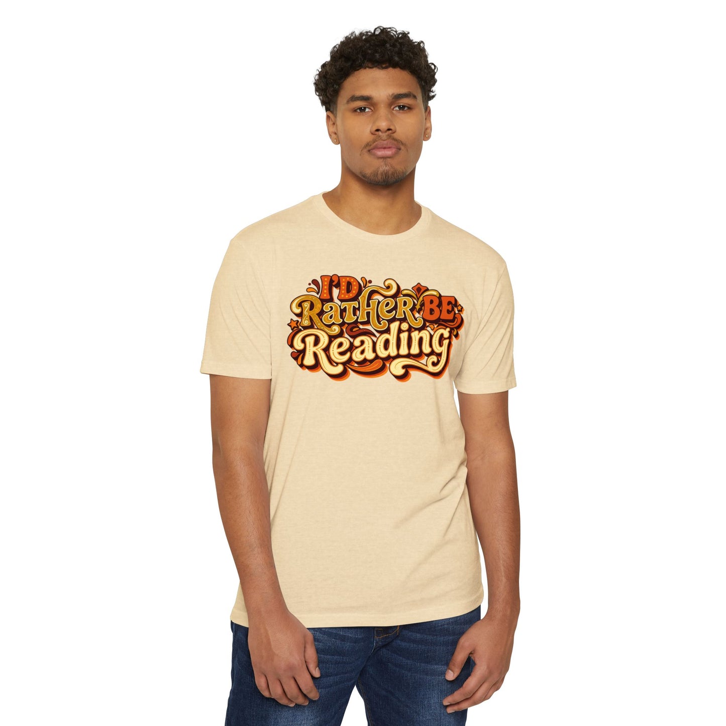 I'd Rather Be Reading T-Shirt – Retro Book Lover Tee