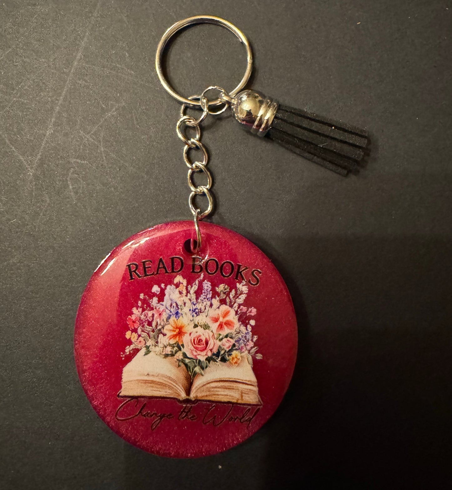 Bookish Quote Resin Keychain