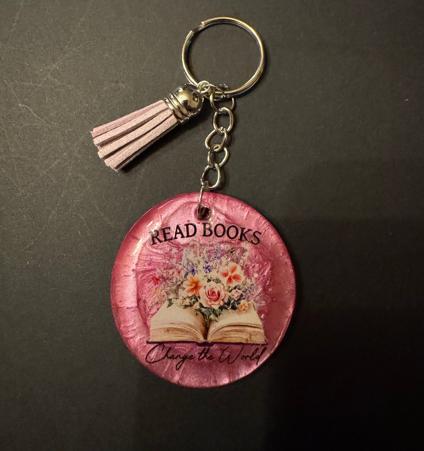 Bookish Quote Resin Keychain