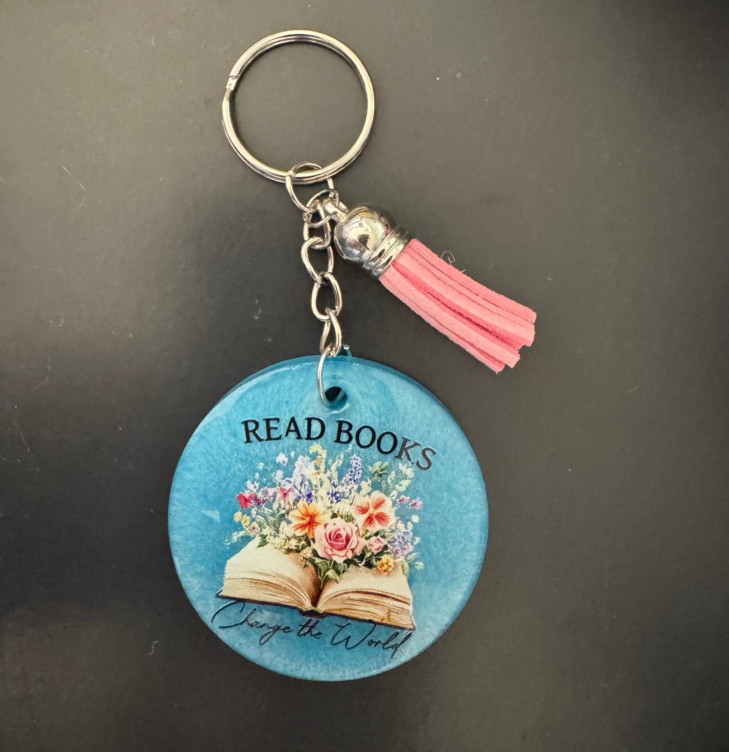 Bookish Quote Resin Keychain