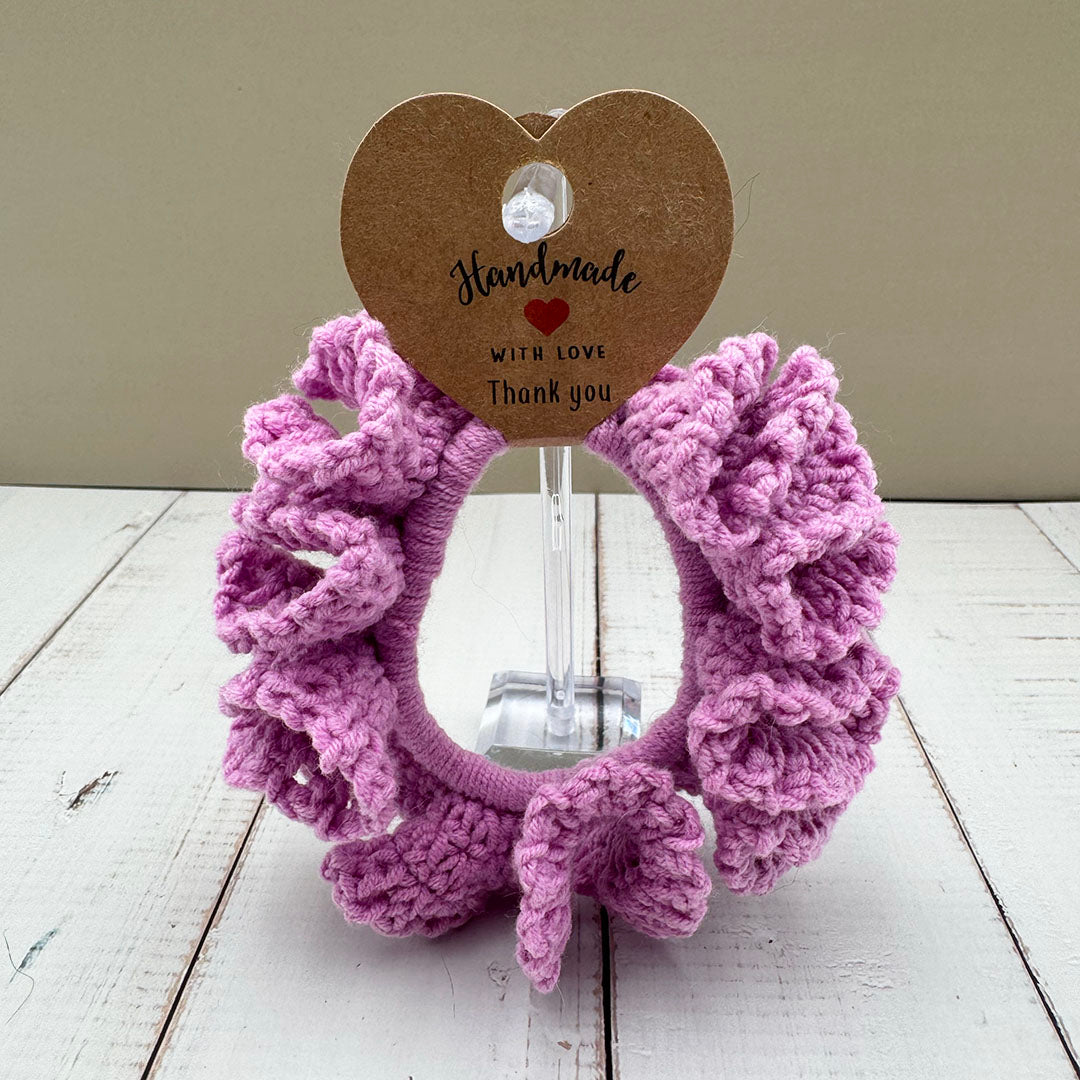 Cozy Crocheted Scrunchies – Handmade Hair Ties for Book Lovers