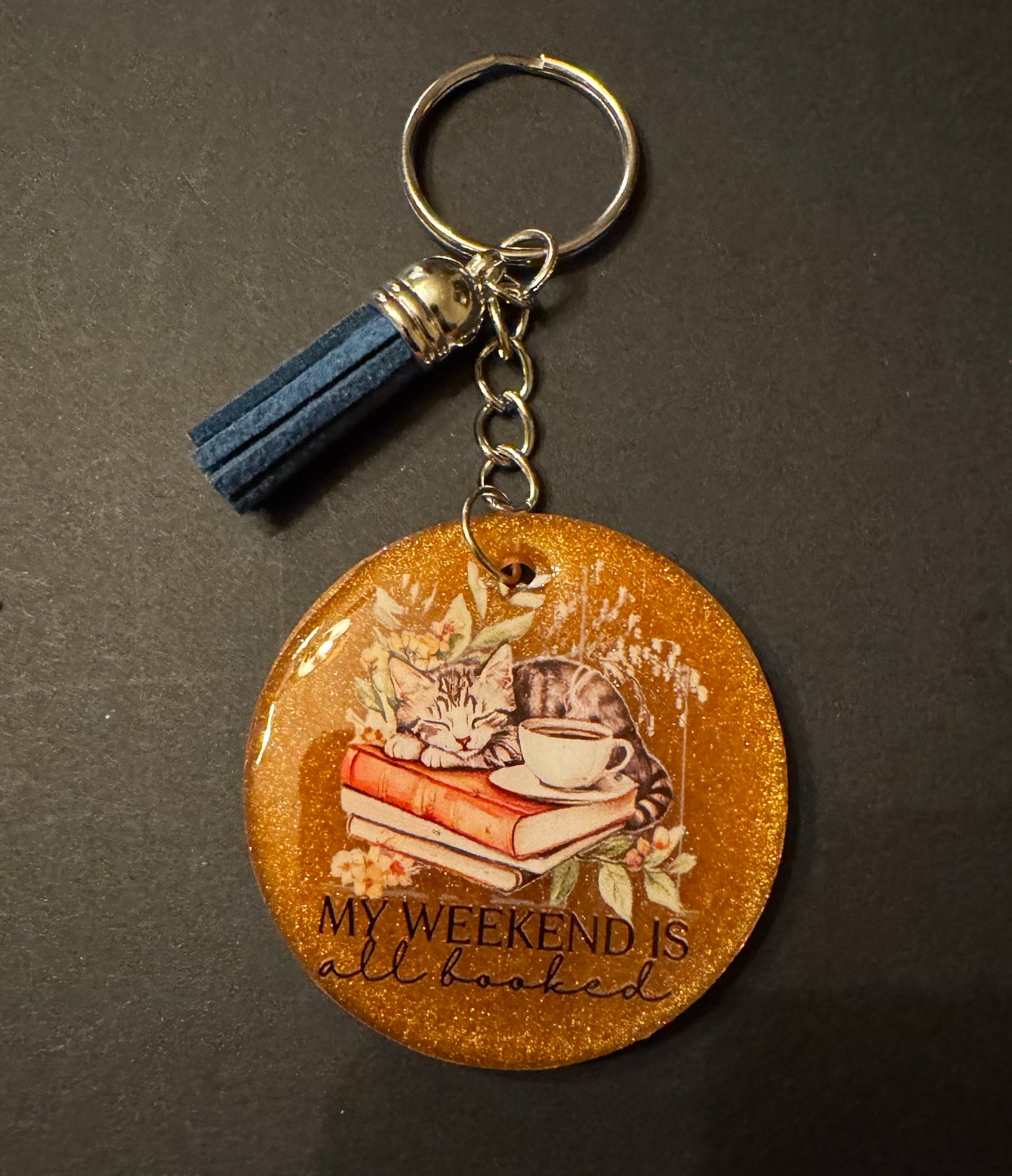 Bookish Quote Resin Keychain