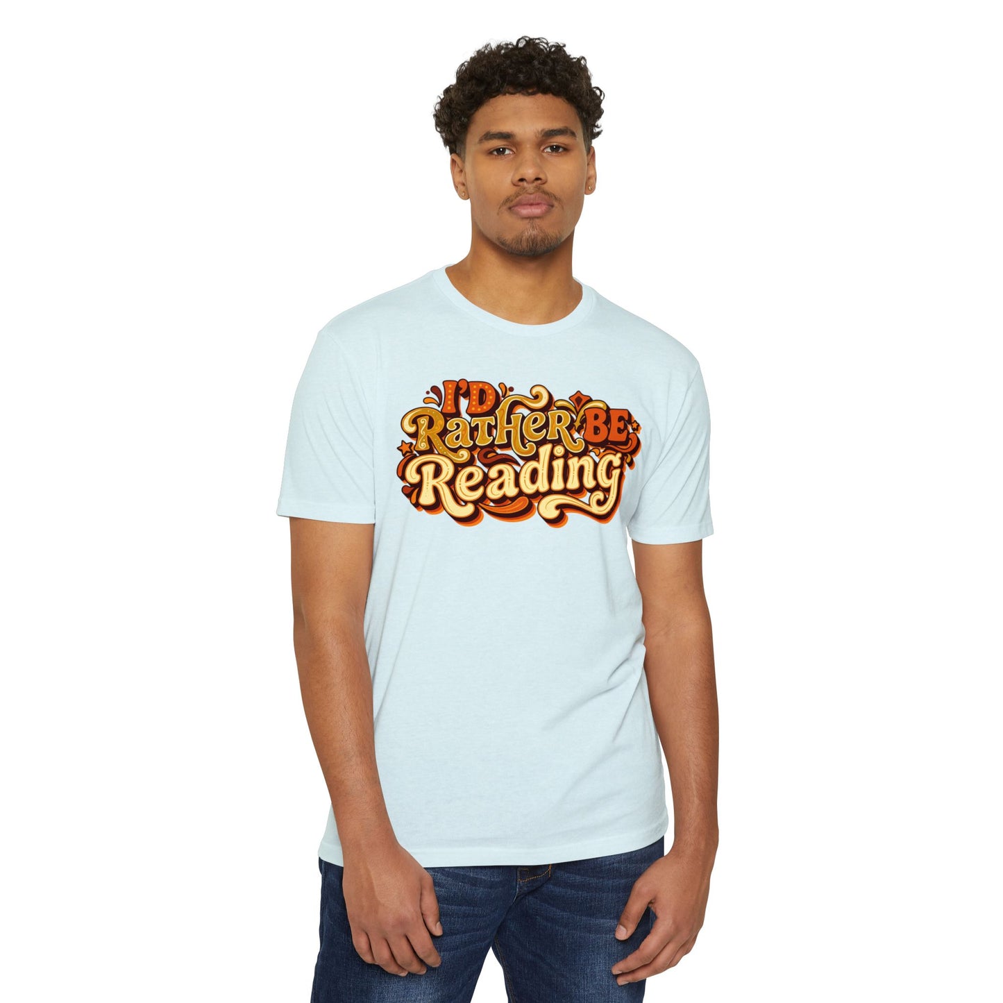I'd Rather Be Reading T-Shirt – Retro Book Lover Tee