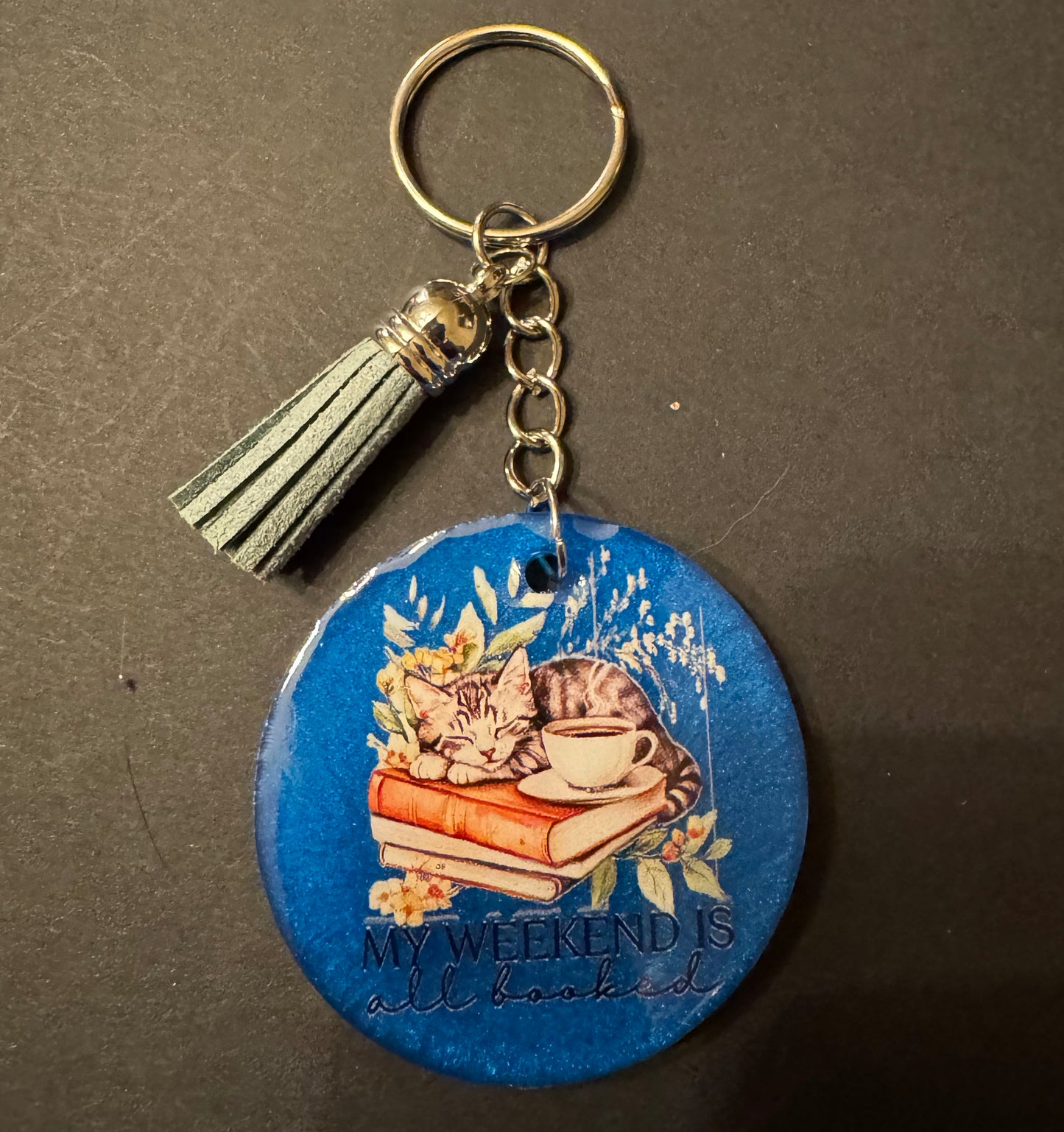 Bookish Quote Resin Keychain