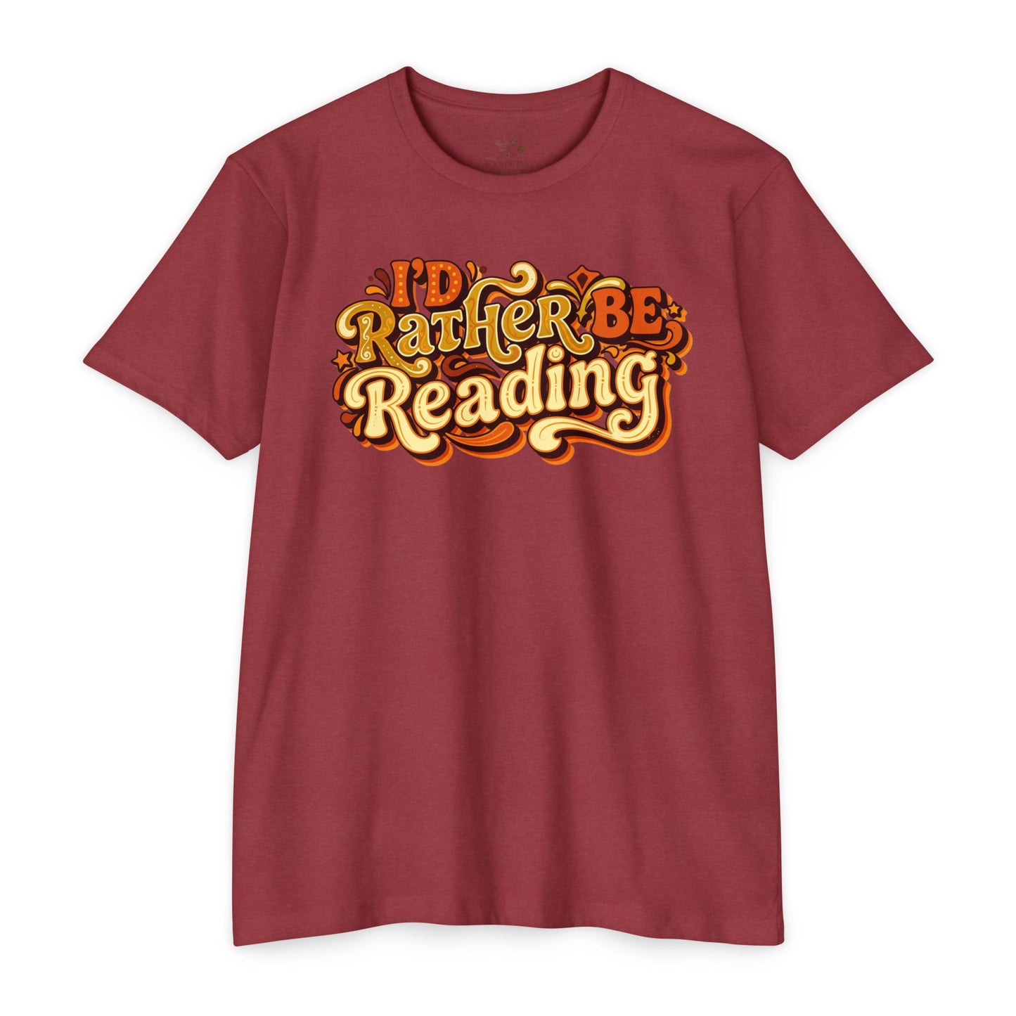 I'd Rather Be Reading T-Shirt – Retro Book Lover Tee