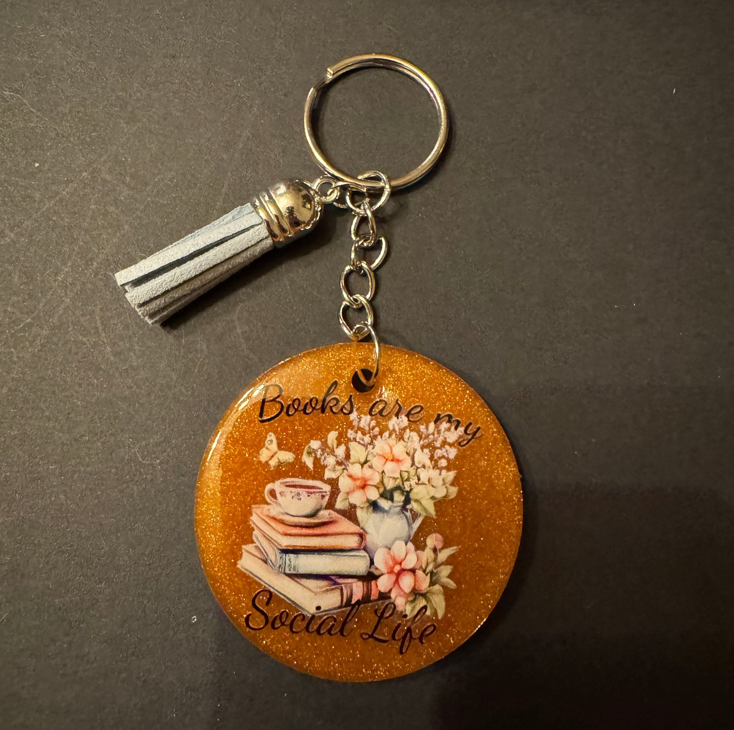 Bookish Quote Resin Keychain