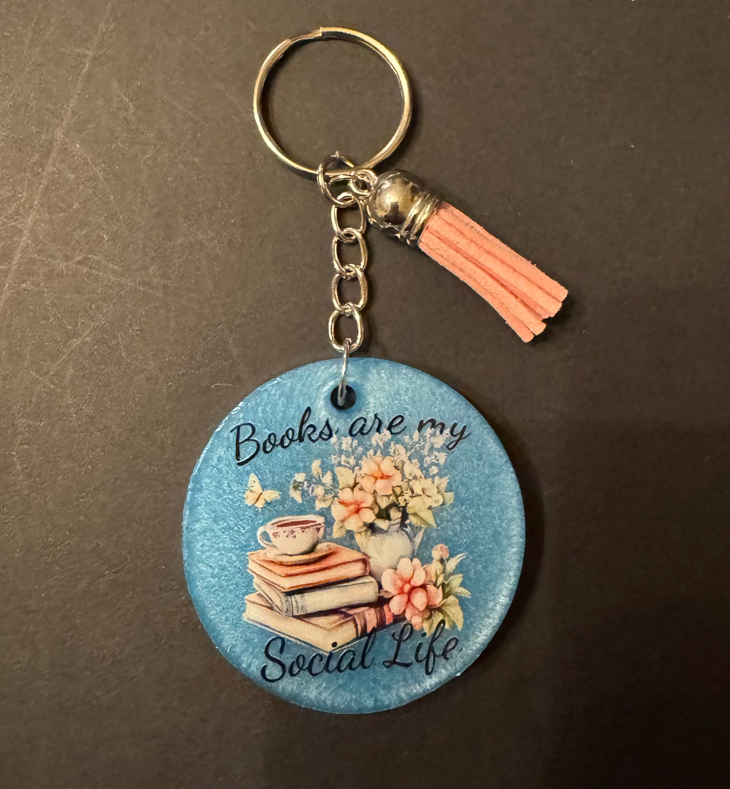 Bookish Quote Resin Keychain