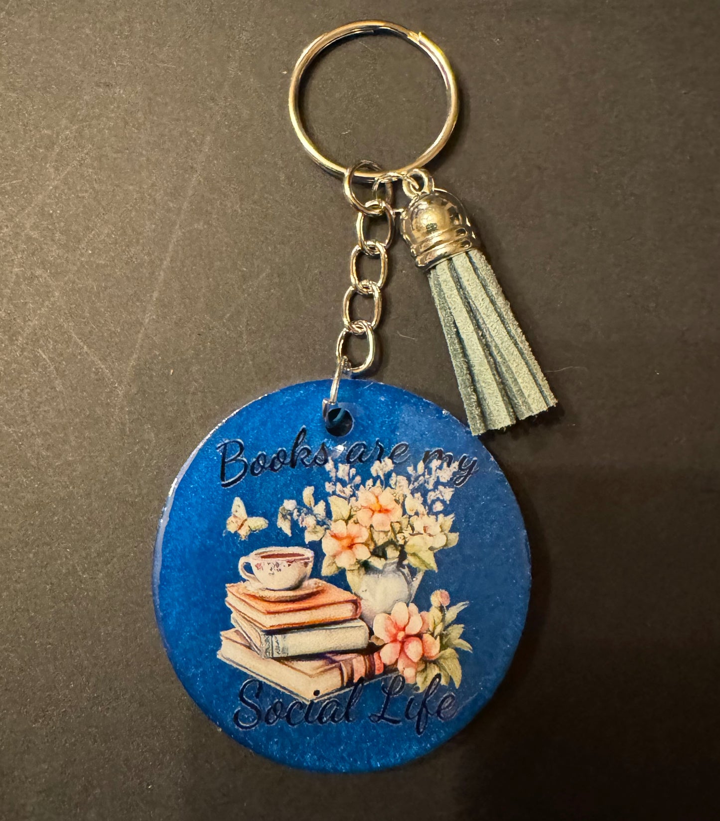 Bookish Quote Resin Keychain