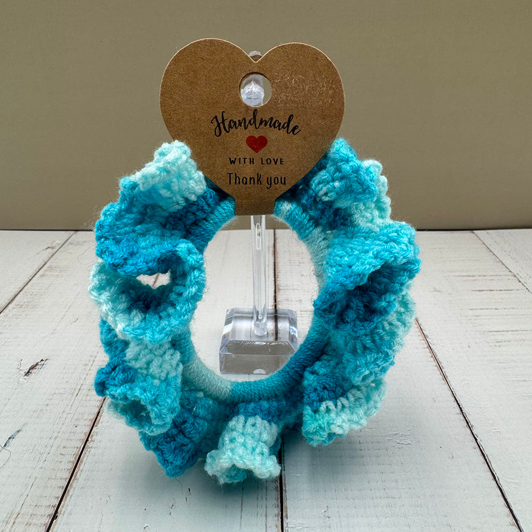 Cozy Crocheted Scrunchies – Handmade Hair Ties for Book Lovers