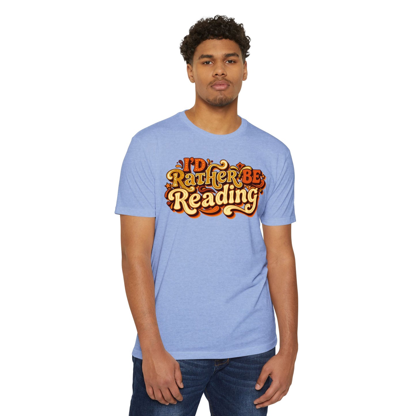 I'd Rather Be Reading T-Shirt – Retro Book Lover Tee