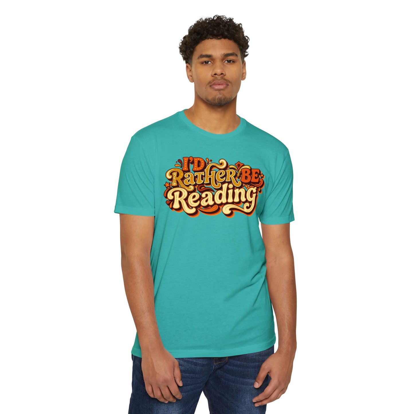 I'd Rather Be Reading T-Shirt – Retro Book Lover Tee