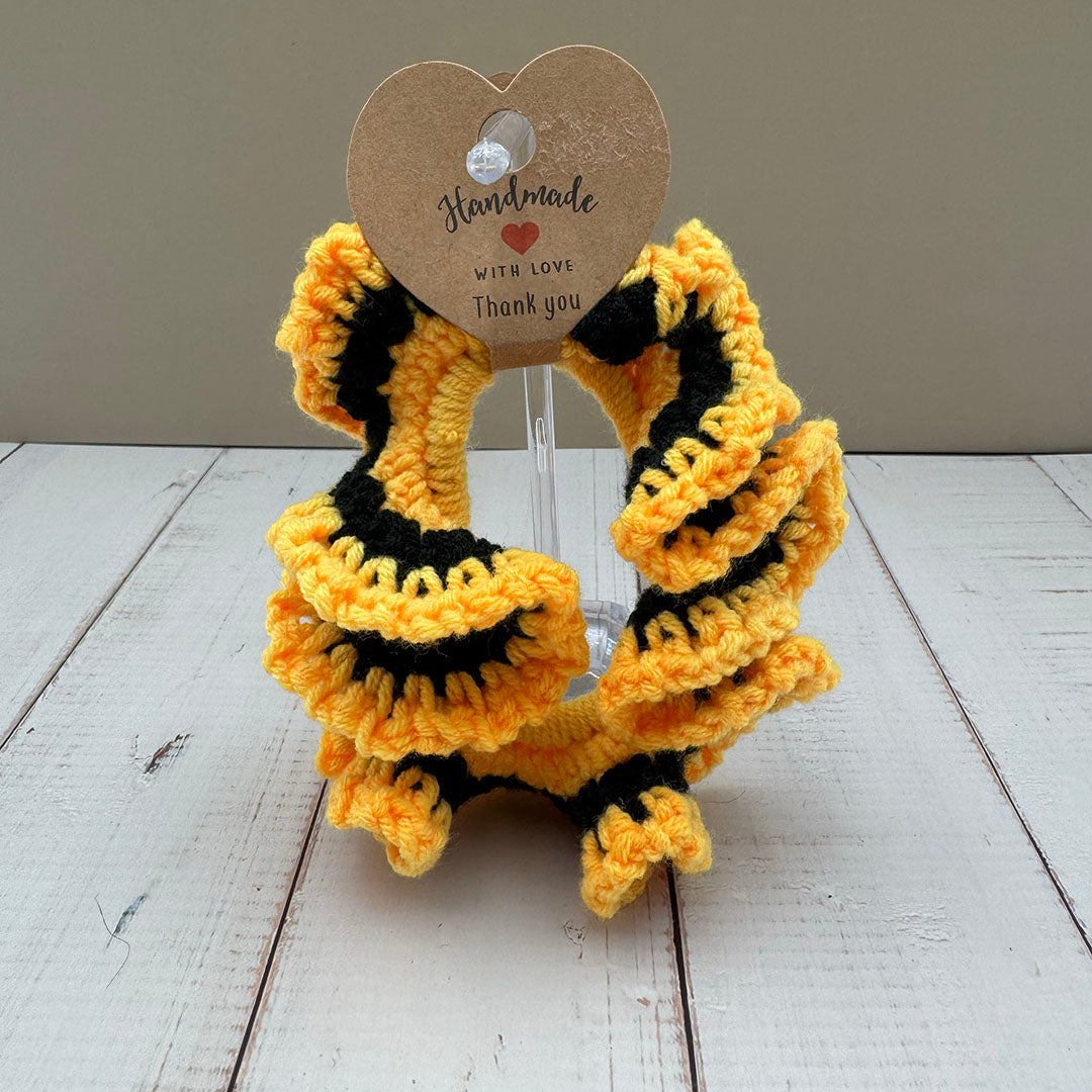 Cozy Crocheted Scrunchies – Handmade Hair Ties for Book Lovers