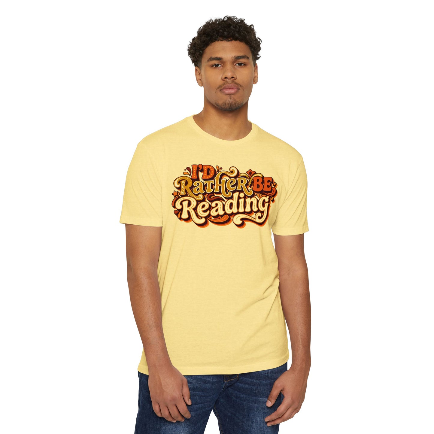 I'd Rather Be Reading T-Shirt – Retro Book Lover Tee