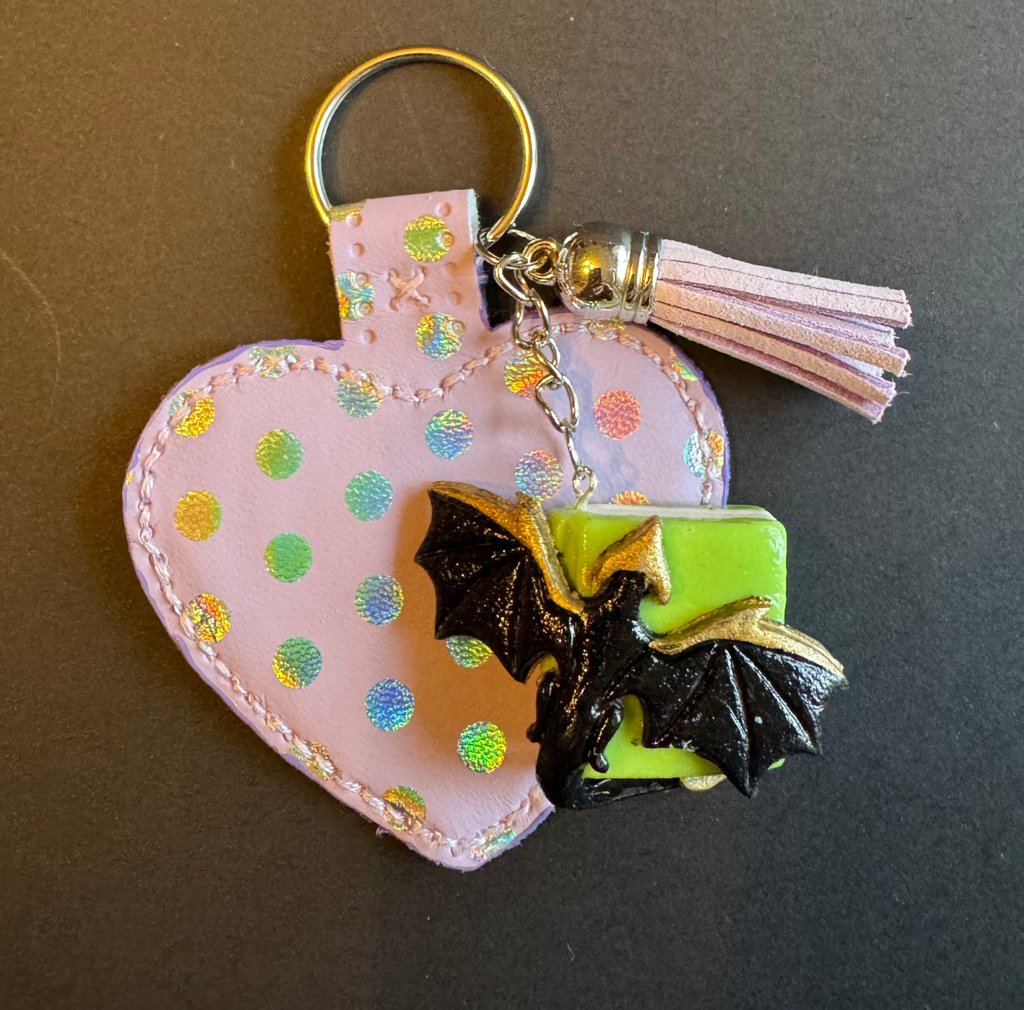 Dragon’s Hoard Bookstack Keychain